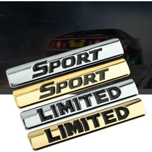 1X Car Trunk Chrome Letter LIMITED Emblem SPORT badage Car Sticker for Toyota MARK X COROLLA 240G PREVIA CAMRY Car Styling