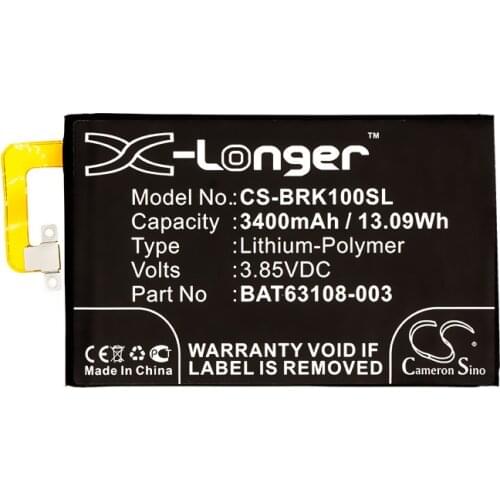 CameronSino for BLACKBERRY BBB100-1 BBB100-1 TD-LTE BBB100-2 BBB100-3 BBB100-6 DTEK70 KEYone Mercury BAT-63108-003 battery