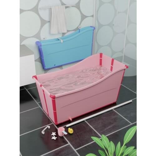 Baby bath tub small portable childrens foldable bath tub can sit in bath tub baby bath tub