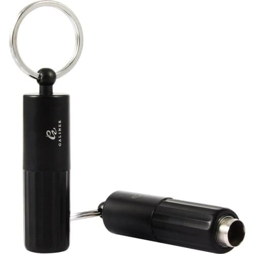 Galiner Cigar Punch Cutter Metal Stainless Steel Portable 9mm/12mm Blade Key Ring Chain Cigar Puncher Drill Tool With Gift Box