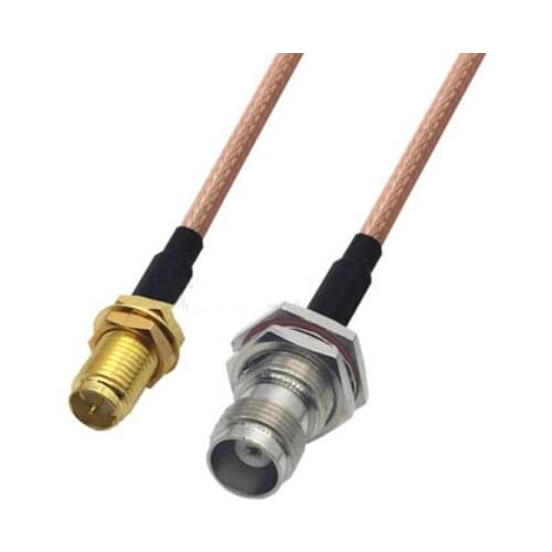 RG316 Cable RP-SMA Female to TNC Female Jack Nut Bulkhead Connector RF Coaxial Jumper Cable