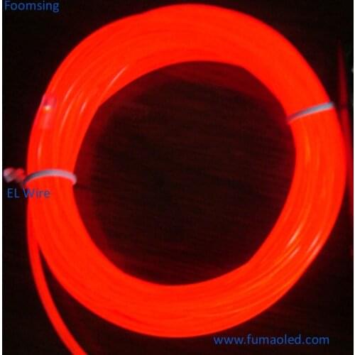 Red Color 2.3mm Led Wire EL With DC3v Inverter