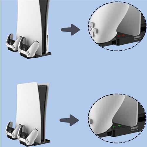 Bracket Dual USB Port Controller Charging Dock for PS5/PS5 Digital Edition Game Console Accessories