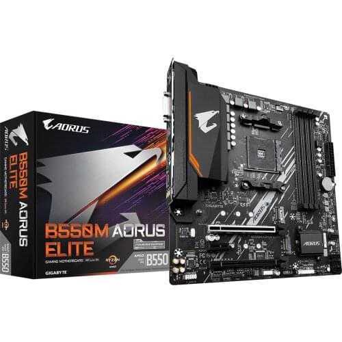 Gigabyte B550M AORUS ELITE DDR4 PCIe4.0x16 M.2 usb3.2 Double Channel Micro-ATX AMD RYZEN 5800X/5600X Processors AM4 Motherboard