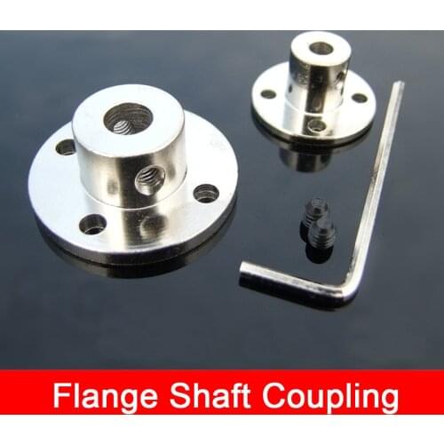High Hardness Metal Flange Shaft Coupling Rigid Flange Coupling Motor Guide Shaft Axis Bearing Fittings DIY Model Accessory