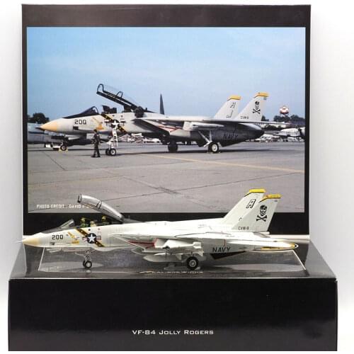 1/72 Scale Alloy Airplane Model CAG1997 VF-84 F14 F-14A Fighter Aircraft Model Metal Diecast & Toy Aircraft for Collection Gift