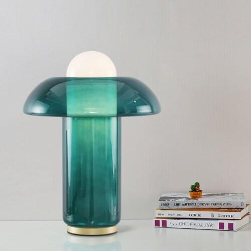 Postmodern Minimalist Living Room Glass Table Lamp Study Bedroom Bedside Atmosphere Creative Personality Designer Light