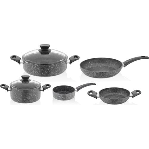 7 piece Granite Pot Pan Set
