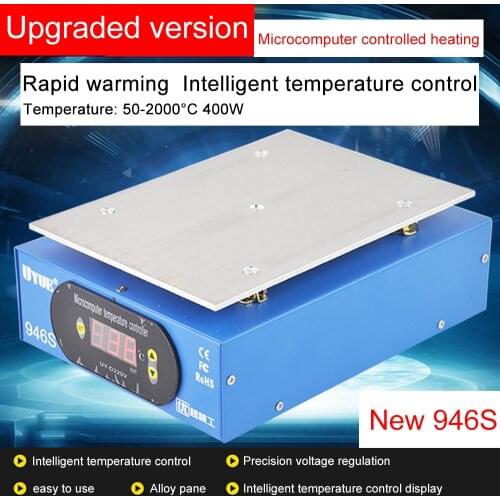220V/110V Heating Platform LCD Separator Hot Plate Soldering Preheat 9.6 inch Digital Pre-heater Station Solder 946 S Machine