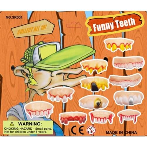 12XHalloween cheap new soft VAMPIRE funny teeth party props favors loot bag pinata stock fillers prizes small toys for hours fun
