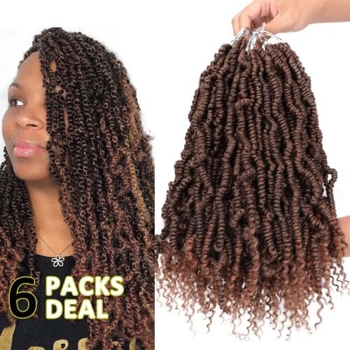 ONYX Passion Spring Twists Synthetic Bomb Twist Crochet Hair Extensions Ombre Crochet Braids Pre looped Fluffy Braiding Hair