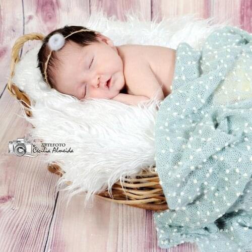 Sale!75*50cm Newborn Baby Soft Knitted Small Bobble Wraps for NEWBORN PHOTOGRAPHY PROPS BABY SHOWER GIFT