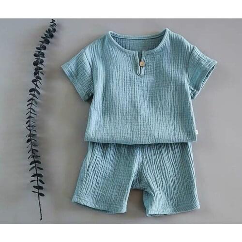 Net celebrity childrens short-sleeved summer suit boys and girls baby summer tops 2021 new childrens T-shirts Western clothes