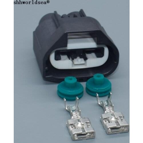 Shhworldsea 2 Pin 9.5mm Power Steering Pump Plug Electrical Fan Socket For Ford Focus 7283-3214-30