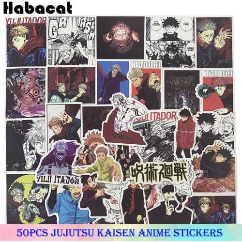 10/50Pcs Hot Sale New Jujutsu Kaisen Anime Stickers For Suitcase Skateboard Laptop Luggage Fridge Phone Styling Decal Waterproof