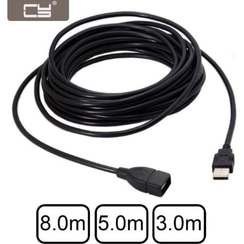 CY 3m 5m 8m USB Type-A Female to USB 2.0 Male Data Extension Cable for Hard Disk & Scanner & Printer