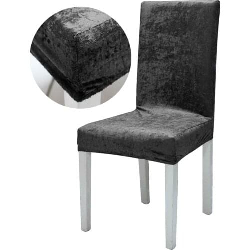 1/2/4/6 Pcs Jacquard Plain Dining Chair Cover Spandex Elastic Chair Slipcover Case Stretch Chair Cover for Wedding Hotel Banquet