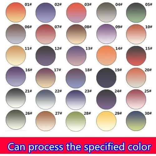 1.56 1.61 1.67 Tinted Lens and Dyeing Gradient color Lenses Sunglasses Prescription Optical sun glasses lens free processing