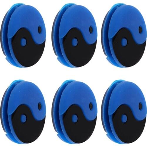 6 Pieces Yin And Yang Tennis Racquet Vibration Dampener Shock Absorber Gift