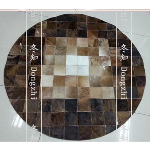 Free shipping 100% natural handmade cow leather indoor grass carpet