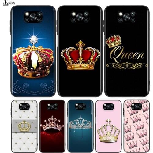 Black Cover King and the queen for Xiaomi Mi Mix 3 A3 A2 A1 Poco M3 M2 C3 X3 X2 NFC F2 F1 CC9 CC9E Pro Phone Case