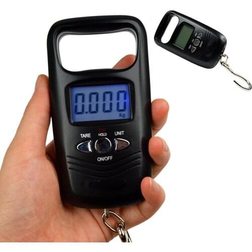 Mini Digital Scale Pocket Portable 50kg Hanging Luggage Weighting Fishing Hook Scale Electronic Weight Scales