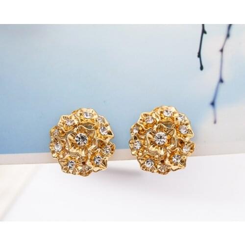 COENIEN 2018 new luxury rose earrings with earrings plated with rose gold earrings and jewelry to a lovers gift clip earrings