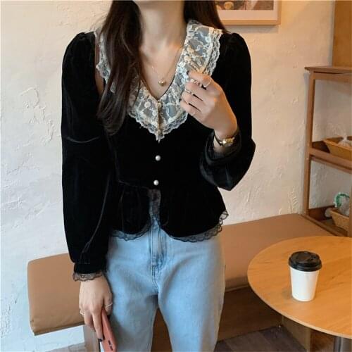 Heeylace Womens Black Shirts