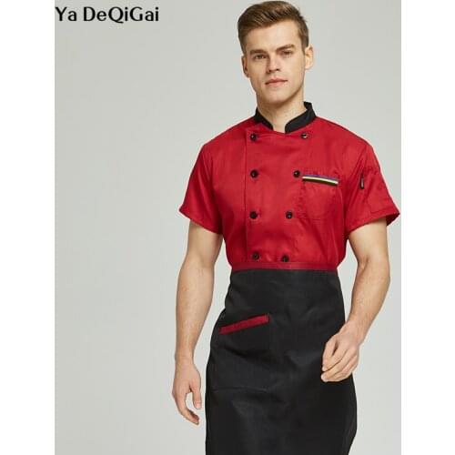 Chef overalls Food service Western restaurant kitchen chef jacket catering cook working clothes Sushi costume New Hotel uniform