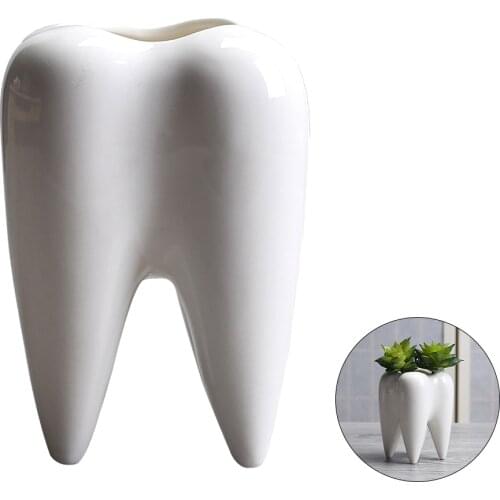 Creative fleshy ceramic flower pots Household groceries white mini fake flower small plant pots non-porous flower pots