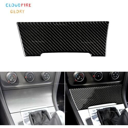 CloudFireGlory Interior Console Cigarette Lighter Panel Cover Trim Carbon Fiber For VW Golf MK 7 2013 2014 2015 2016 2017