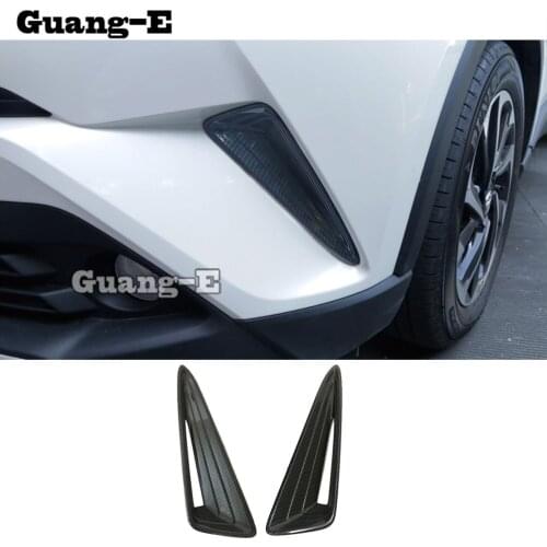 Car Body Fog Light Cover ABS Chrome Lamp Head Front Grille Outlet Vent Frame Trim For TOYOTA C-HR CHR 2017 2018 2019 2020