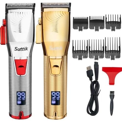 R hair trimmer USB rechargeable hair clipper haircut machine oilhead clipper beard trimmer LCD 10W powerful