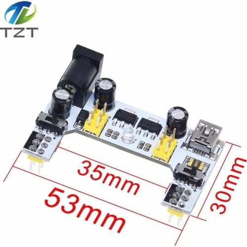 MB102 Interface Breadboard Power Supply Module MB-102 Module For Arduino DIY Kit White DC 7-12V 2 Channel Board