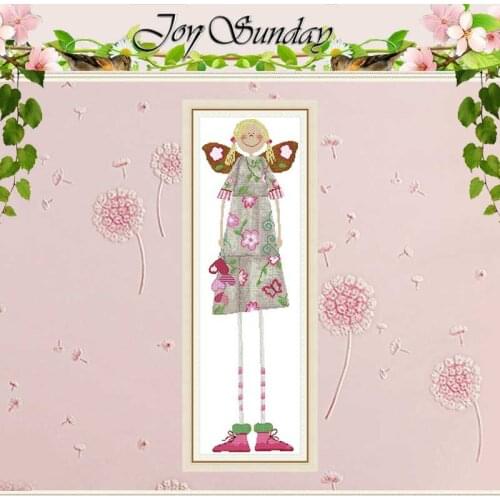 Long Legs Butterfly Girl Counted 11CT 14CT Cross Stitch Sets DIY Chinese Cross-stitch Kits Embroidery Needlework home decor