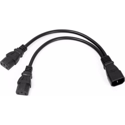 NUOLIANXIN UPS Server Y Splitter C14 to 2 x C13 Power Extension Cable