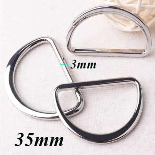 35mm D Ring Buckles 6PCS Belt Webbing Purse craft Bag Handbag D Rings,Purse Hardware Leather Craft D-ring Webbing Bag supplies