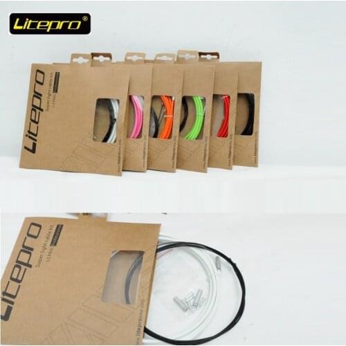 MTB Folding Bike Road Bicycle Brake Line Tube Brake/Shift Cables Inner Line and Line Pipe Cap Bike Brake Modified parts Litepro