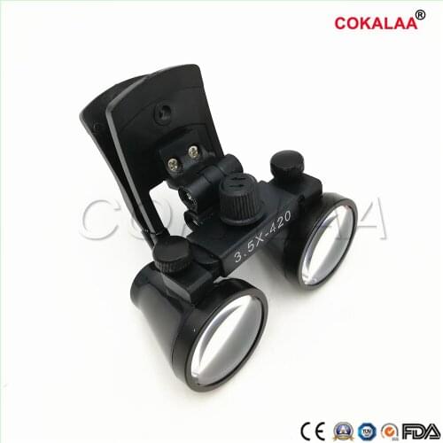 1 set Dental Loupes for Medical Galileo Magnifier with Surgical Magnifying Glasses Clip type compatible all kinds of glasses