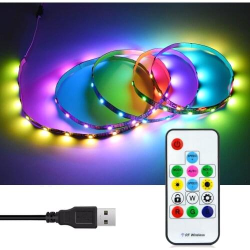Dream Color RGB Led Cabinet Lamp Kitchen light USB Led strip lights for Wardrobe Furniture Closet Bedroom Stair Home Decor lamps