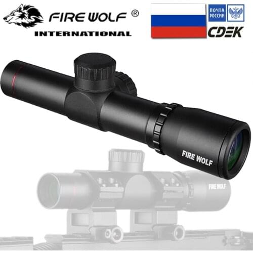Hunting 4.5X20 Rifle Scope Tactical Optical Sight P4 Reticle Riflescope With Flip-open Lens Caps and Rings