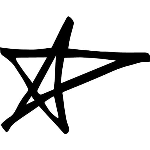15.8X12.3CM Five-Pointed Star Vinyl Decal Stickers Car Truck Window Decoration