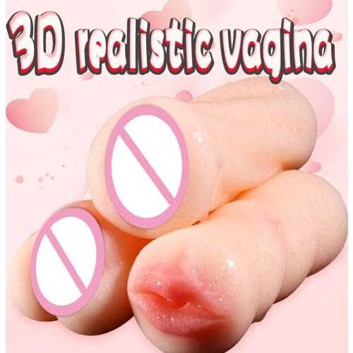 Vagina for Men Toy Sex Toys 4D Realistic Anal Oral Deep Throat Male Masturbator Silicone Artificial Vagina Mouth Erotics Anus