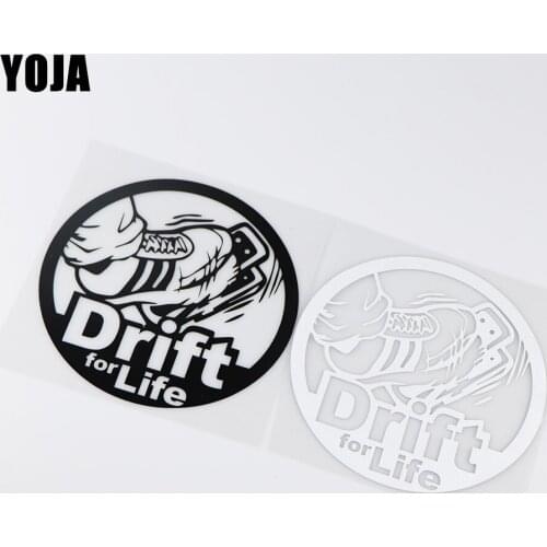 YOJA 15.9X16.2CM DRIFT For Life Personality Whole Body Decoration Car Sticker Vinyl Decals ZT4-0119