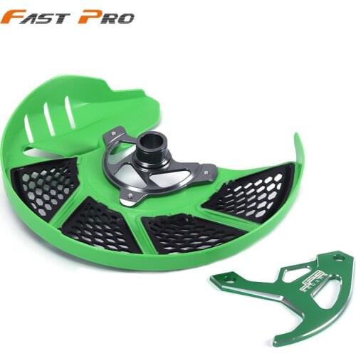 Motocycle CNC Front Rear Brake Disc Rotor Guard Protector For KAWASAKI KX250 KX250F KX450F 2006-2017 KLX450R 2007-2008
