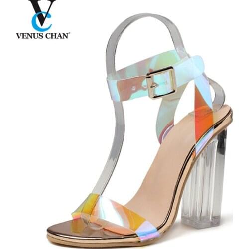 Female 2020 Transparent PVC African Womens Shoes Italian Shoes Nigerian Shoes without Bag To Match Shoes without Bag Set