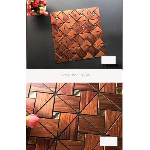 1box 11pieces Grain color moasic tile wall background granite texture aluminum composite mosaic silver brushed