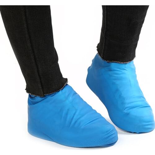 1 Pair Reusable Latex Waterproof Shoes Covers Slip-resistant Rubber Rain Boots High Quality Shoes Cover Protection Easy to rinse