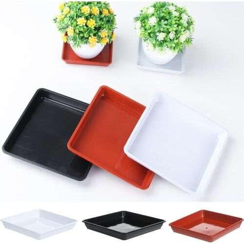 1Pcs Garden Durable Square Flower Pot Plastic Tray Saucers Drip Trays Plant Saucer Indoor Outdoor