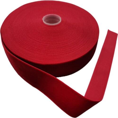 25mm Hot Red Single Face Velvet Ribbon for Handmade Wedding Party Decoration Gift Wrapping DIY Hair Bowknot Sewing 25yards Roll